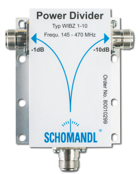 RF Power Divider 1-10dB WIBZ 1-10 145 – 470 MHz